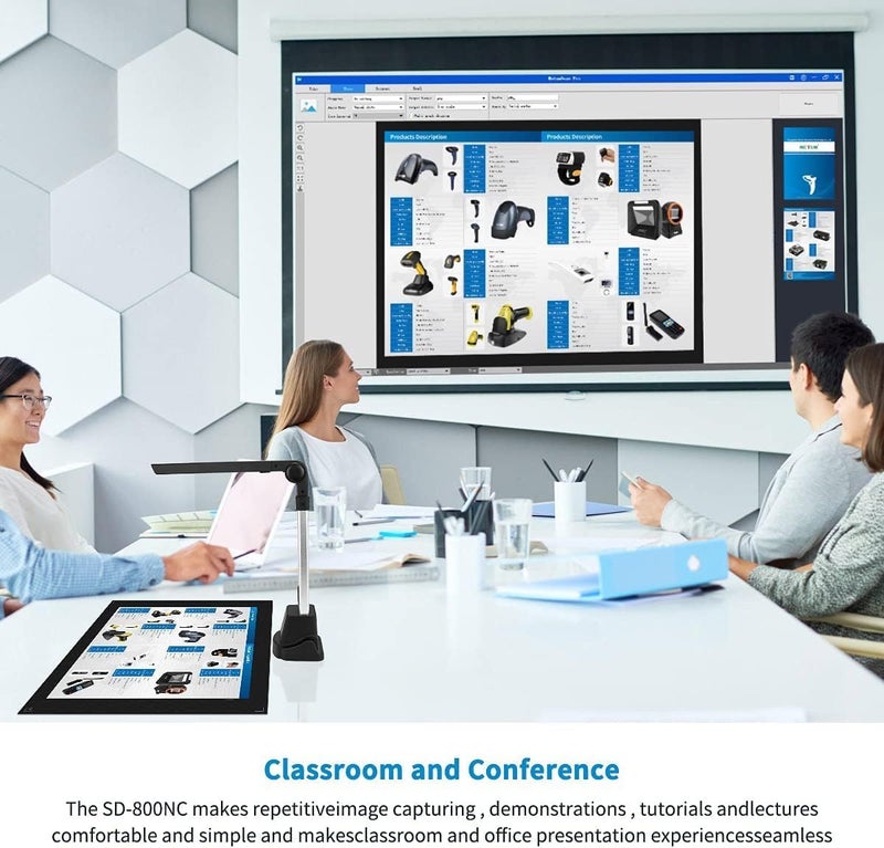 NetumScan Book & Document Camera, Multi-Language OCR and English Article Recognition by AI Technology, Real-time Projection, Video Recording, Foldable & Portable, Capture, Windows/MAC/Linux- NS-800NC - Image 5
